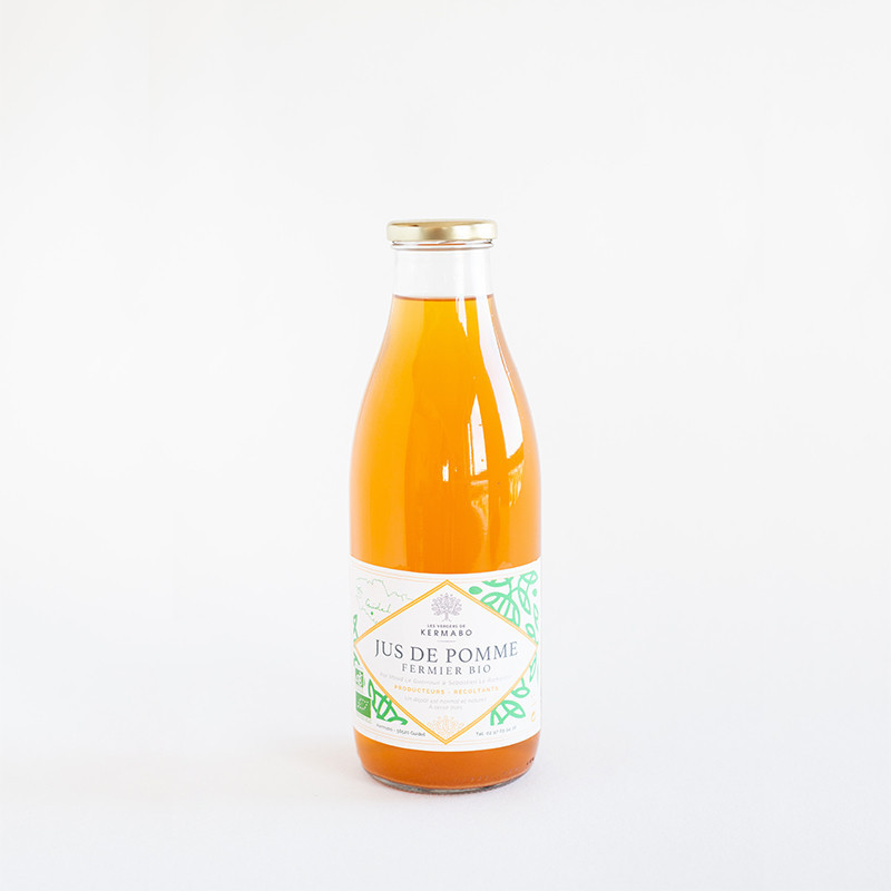 Jus de pomme Vergers de Kermabo-100% naturel breton