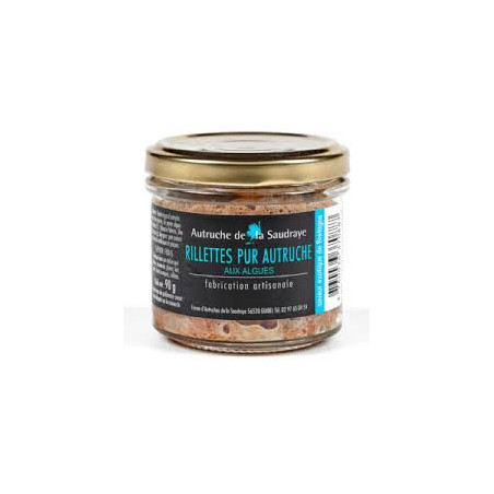 Rillettes d'autruche artisanale - La Saudray